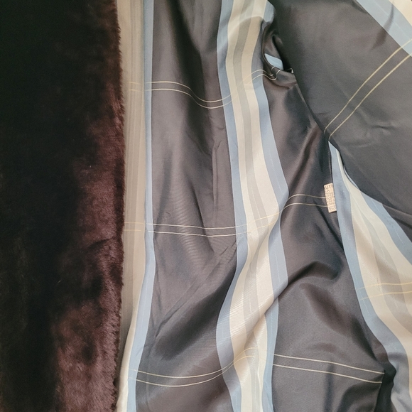 Short Brown Mouton Fur Vintage Coat '50s - Picture 8 of 12